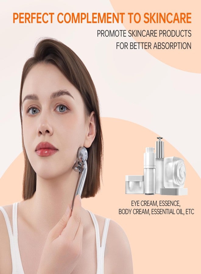 InfiniteRelax 3D Gua Sha Facial Tools Metal Face Roller Stainless Steel Gua Sha Set Cooling Massage Tools for Reduce Puffiness, Firm Skin, Anti-Aging Care - Daily Facial Sculpting Gift for Women - Image 5